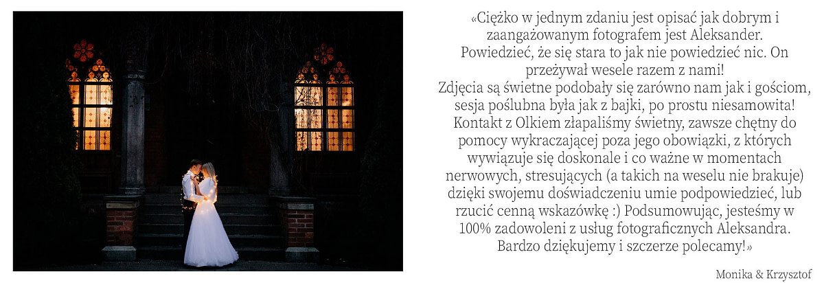 Oferta fotografii ślubnej - Fotograf Gdańsk, Gdynia, Sopot 55 opinie Monika
