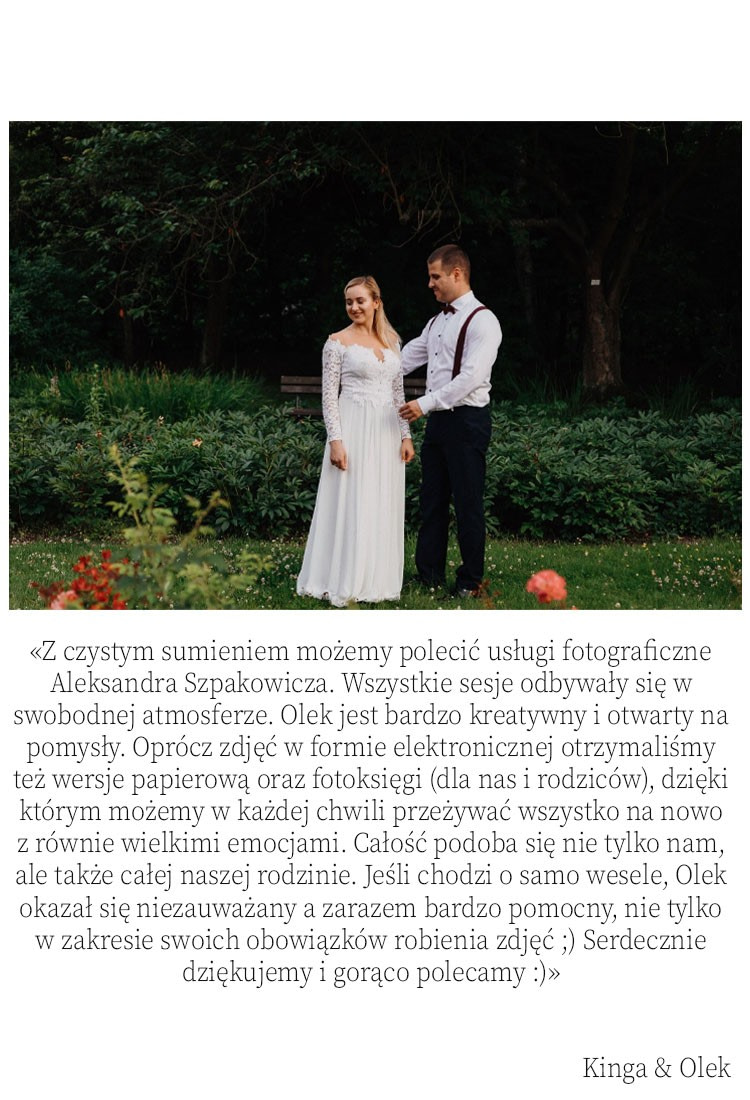 Oferta fotografii ślubnej - Fotograf Gdańsk, Gdynia, Sopot 69 OPINIE NA TELEFON Kinga