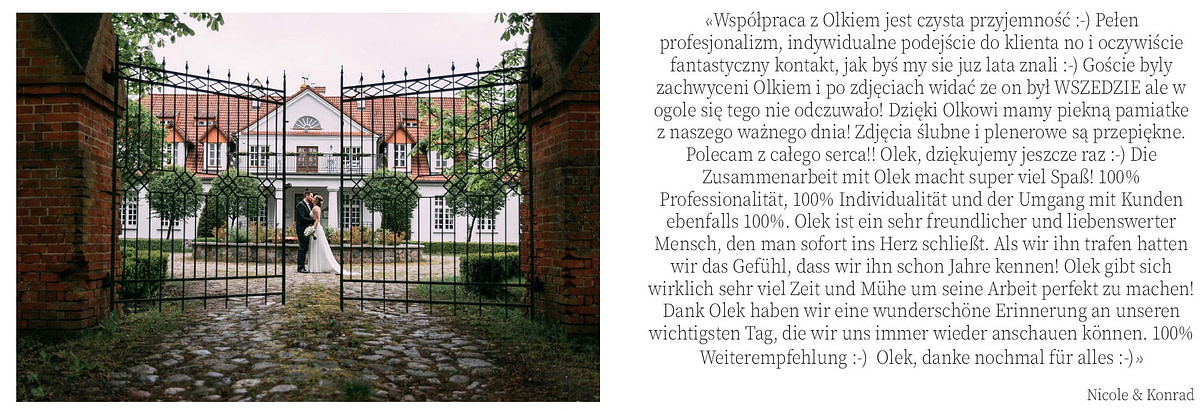 Oferta fotografii ślubnej - Fotograf Gdańsk, Gdynia, Sopot 61 opinie Nicole