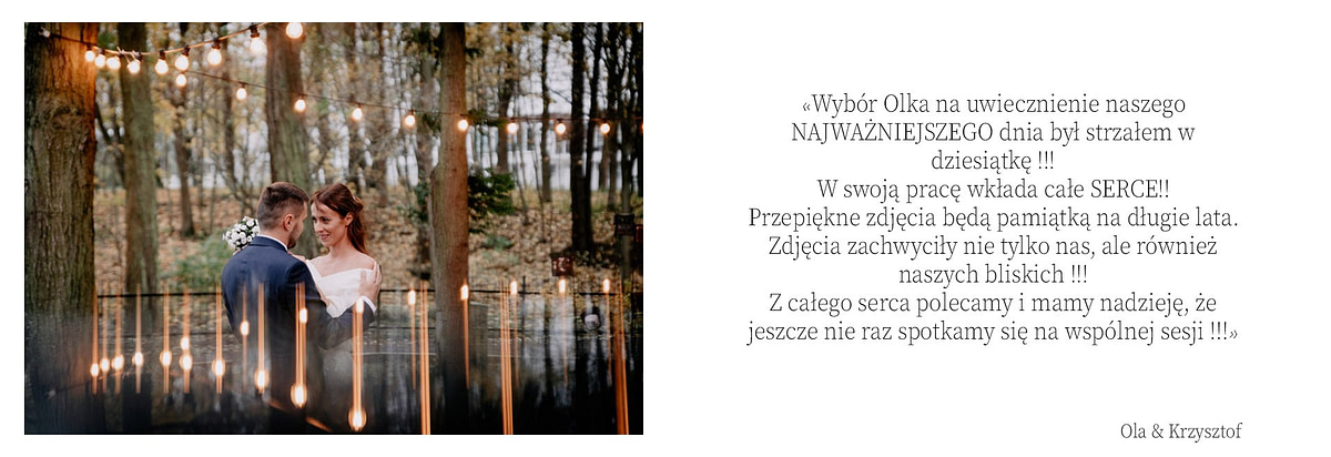 Oferta fotografii ślubnej - Fotograf Gdańsk, Gdynia, Sopot 56 opinie ola