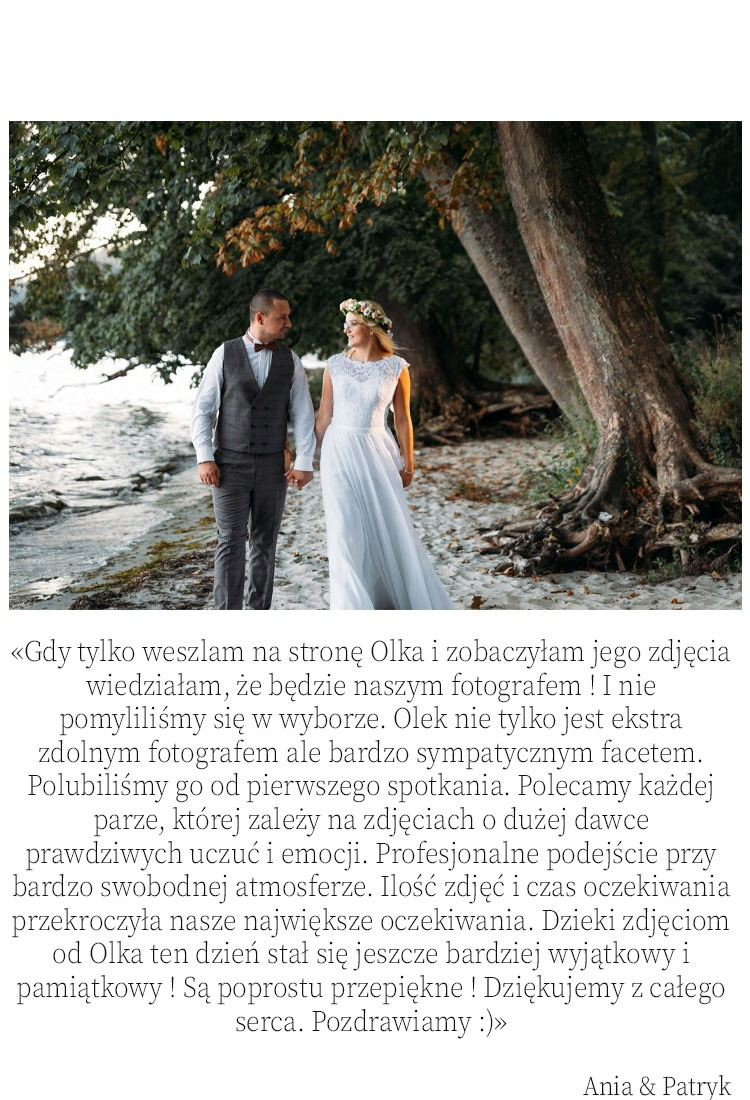 Oferta fotografii ślubnej - Fotograf Gdańsk, Gdynia, Sopot 71 OPINIE NA TELEFON Malinowski